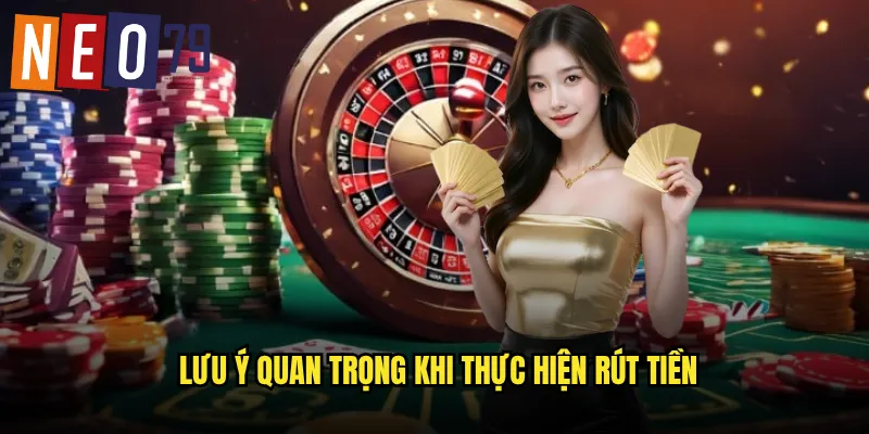 Lưu ý quan trọng khi thực hiện rút tiền